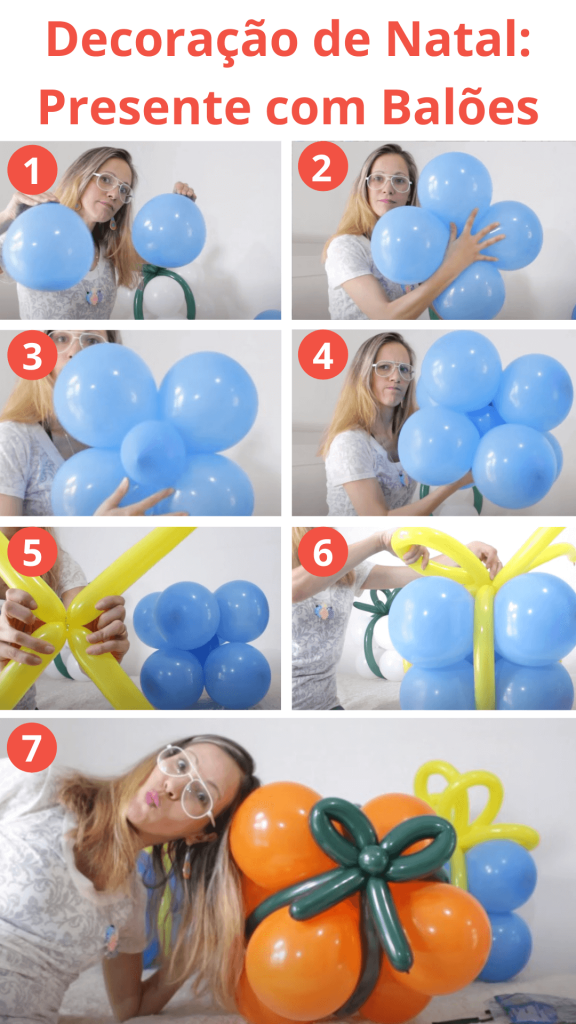 Decoração de Natal: Presentes Feito com Balões | BuBa DIY
