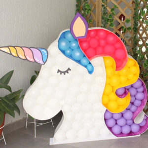 Mosaic balloon unicorn