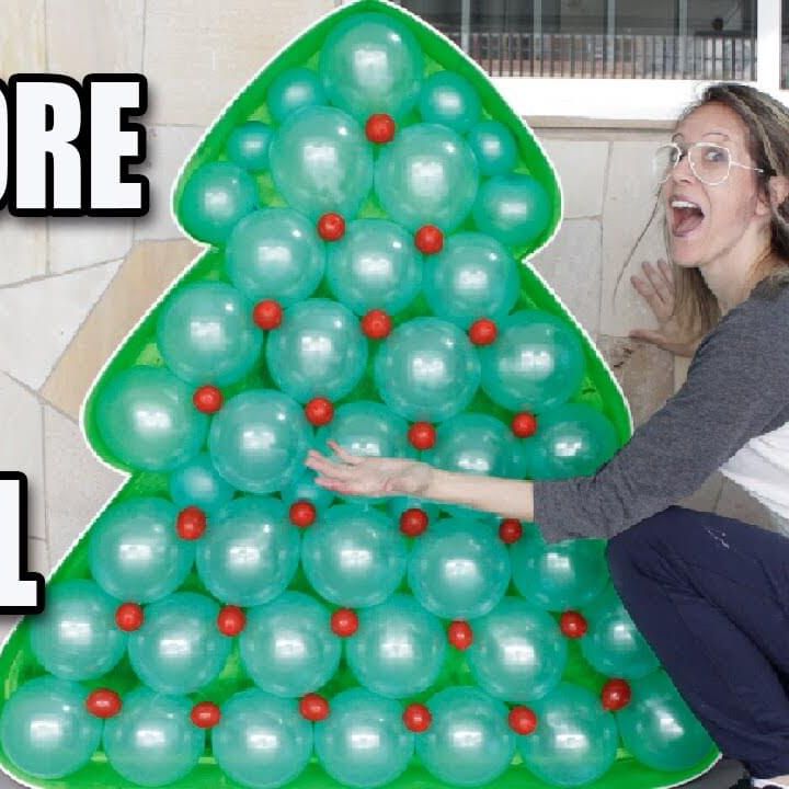 Template Árvore de Natal para decoração com balão – Arquivo Digital | BuBa  DIY