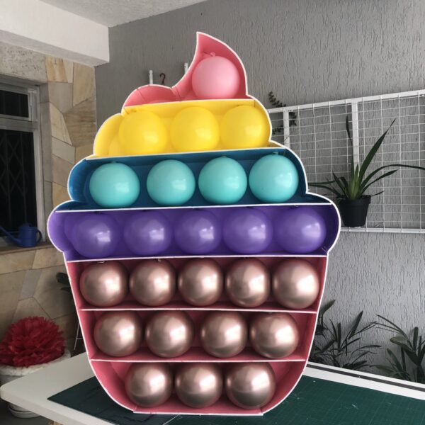 Template Cup Cake POP IT - Arquivo Digital
