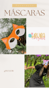 Máscaras de Feltro cortado na Cricut Maker: arrase na festa à fantasia - BuBa DIY
