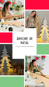 Árvore de Natal de madeira: Como Fazer com MDF Branco em Dois Tamanhos. - BuBa DIY