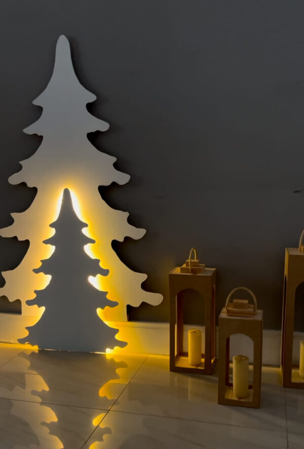 Molde para Imprimir - Árvore de Natal em 2 Tamanhos